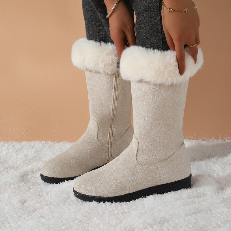 Women'S Thick-Soled Velvet Snow Boots