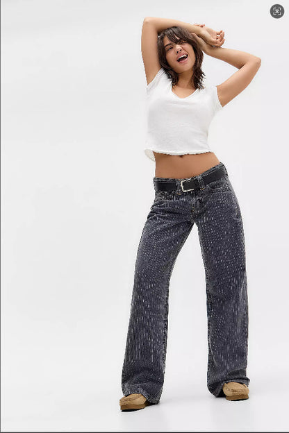 Women'S Striped Jeans