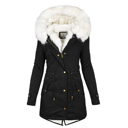 Women'S Long Cotton-Padded Jacket