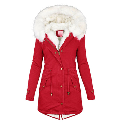 Women'S Long Cotton-Padded Jacket