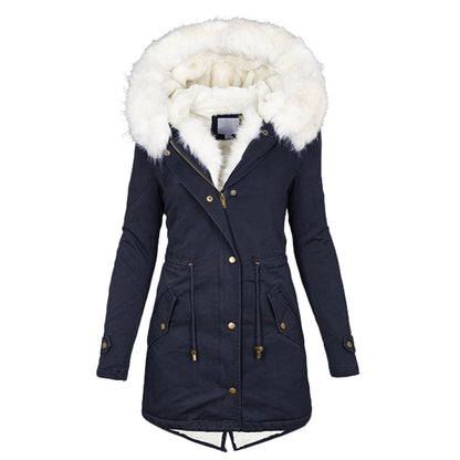 Women'S Long Cotton-Padded Jacket
